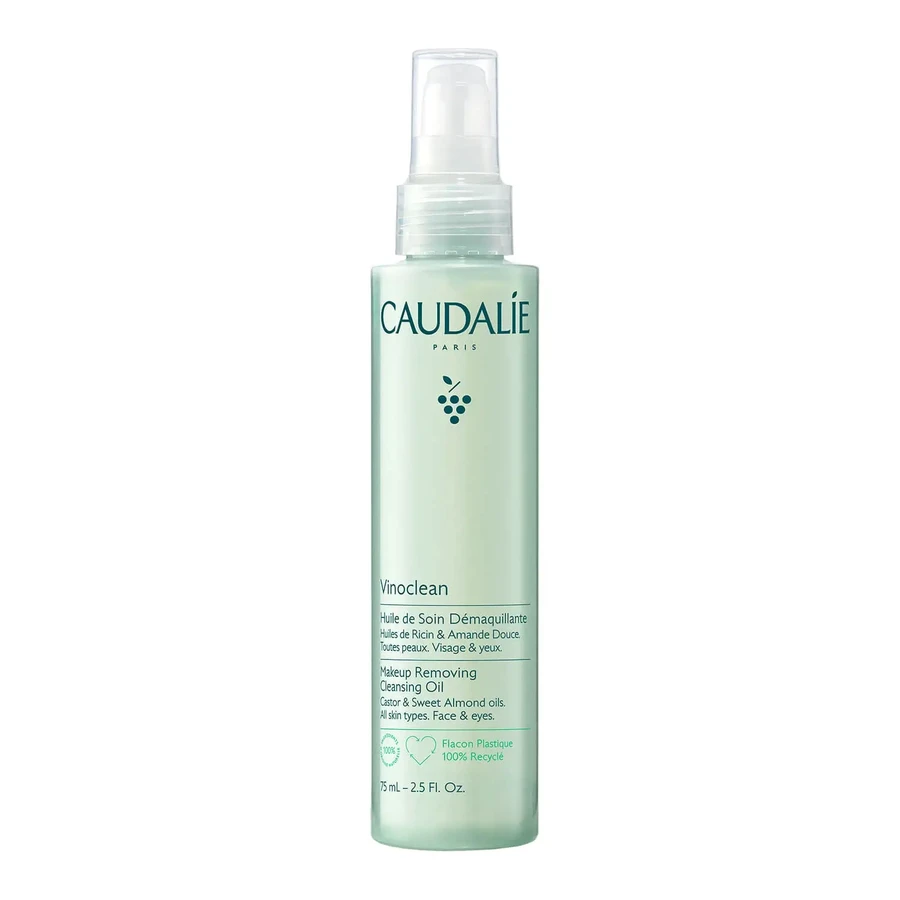 Набор Caudalie Vinoclean, масло для снятия макияжа, 75 мл + пенка для очищения лица, 50 мл + косметичка в подарок: цены и характеристики