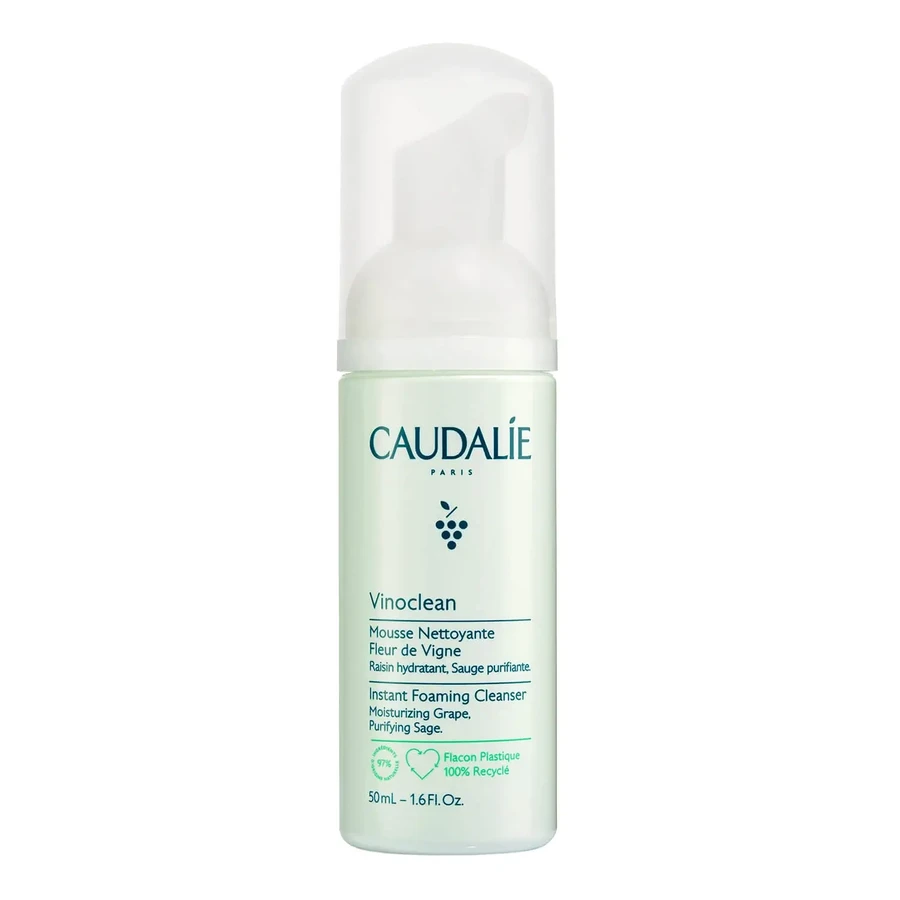 Набор Caudalie Vinoclean, масло для снятия макияжа, 75 мл + пенка для очищения лица, 50 мл + косметичка в подарок: цены и характеристики