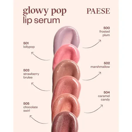 Paese GlowyPop Lip Serum, відновлююча сироватка для губ, 503 Полуничне брюле, 2,2 г: ціни та характеристики