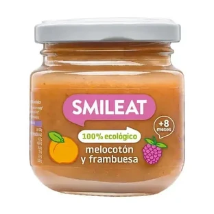 Smileat Organic Raspberry & Peach Маленькая баночка, 130 г