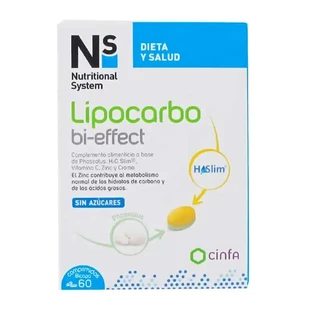 Харчова система Lipocarbo Bi-Effect, 60 таблеток