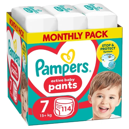 Набор Pampers Pants, подгузники, размер 7, 17 кг+, 2 x 114 шт.: цены и характеристики