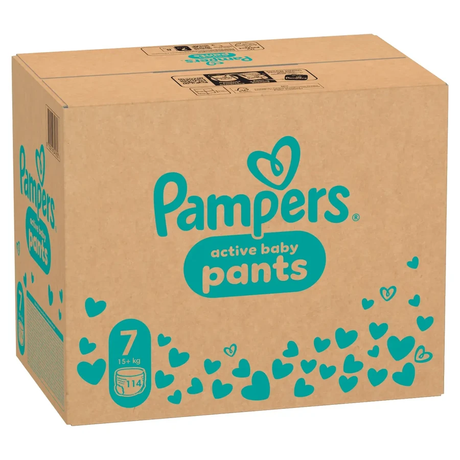 Набор Pampers Pants, подгузники, размер 7, 17 кг+, 2 x 114 шт.: цены и характеристики