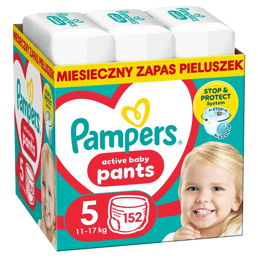 Набор Pampers Pants, подгузники, Junior, размер 5, 12-17 кг, 2 x 152 шт.: цены и характеристики
