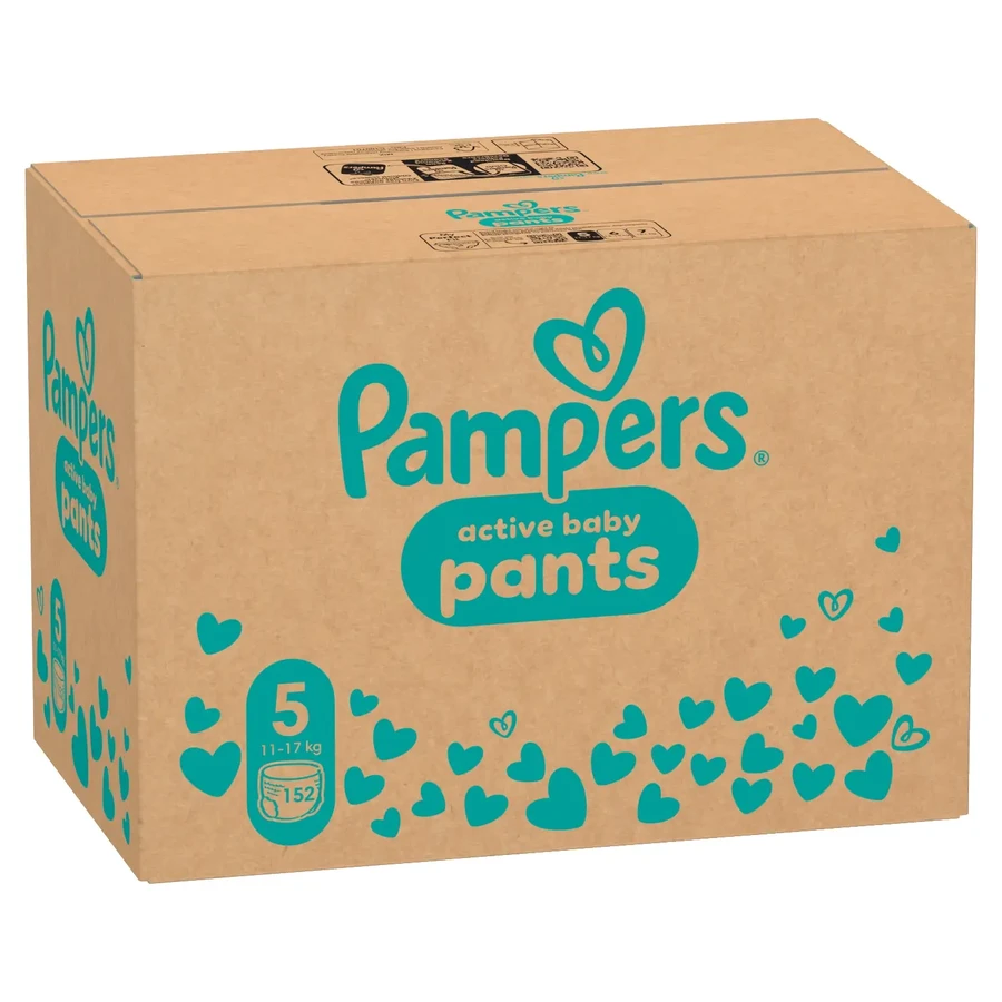 Набор Pampers Pants, подгузники, Junior, размер 5, 12-17 кг, 2 x 152 шт.: цены и характеристики