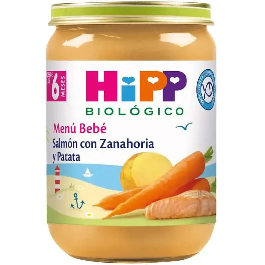 Hipp Bio Лосось и морковный пирог с картофелем, 190 G: цены и характеристики