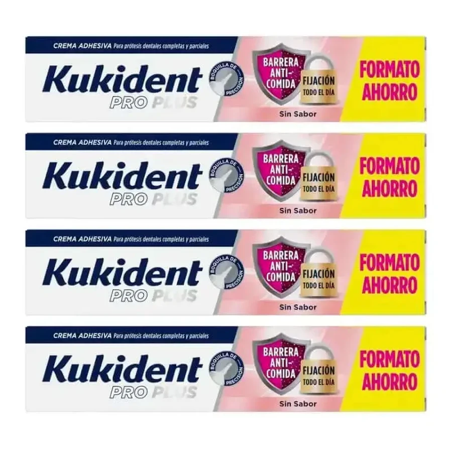 Kukident Барьер Четырехсторонний Барьер Про Плюс Безвкусный антиголодный барьер, 4 х 57 гр.: цены и характеристики