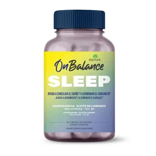 Aquile OnBalance Sleep 60 жевательных резинок со вкусом банана