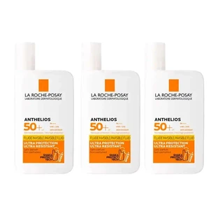 La Roche Posay Triple Anthelios Triple Anthelios Uv-Mune 400 Invisible Fluid Spf50+, 3 X 50 Ml