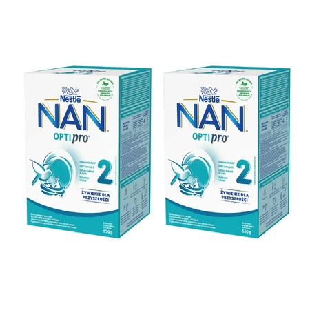 Nestle NAN Optipro 2, дополнительное молоко для детей старше 6 месяцев, 2 x 650 г.: цены и характеристики