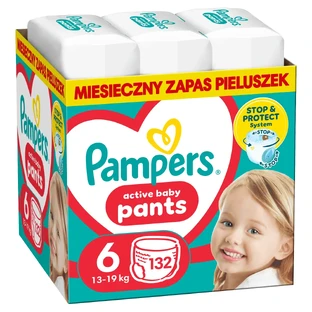 Набор Pampers Pants, подгузники, Extra Large, размер 6, 14-19 кг, 2 x 132 шт.