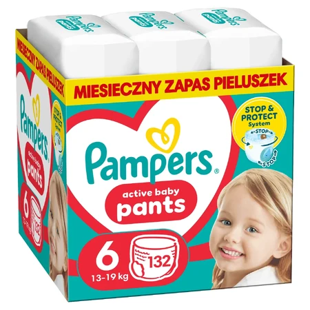 Набор Pampers Pants, подгузники, Extra Large, размер 6, 14-19 кг, 2 x 132 шт.: цены и характеристики