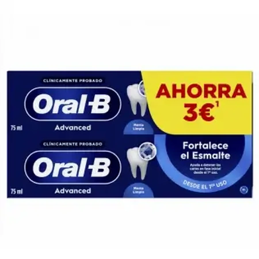 Зубная паста Oral B DUPLO Advanced Enamel Strengthening Toothpaste 2x75 мл: цены и характеристики