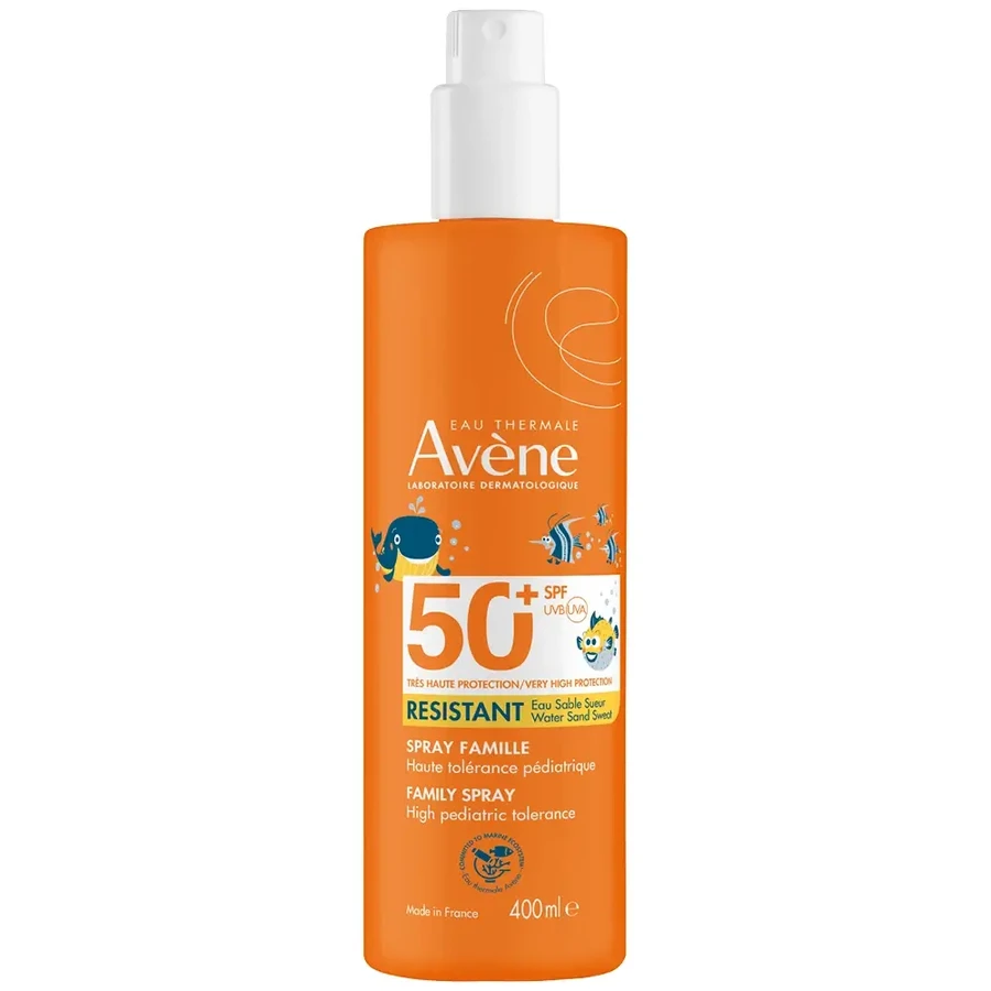 Avene Sun set, надвисокий захист від сонця, сімейний спрей, SPF 50+, 400 мл + лосьйон після засмаги, для дорослих та дітей від 2 років, 200 мл + пляжна сумка безкоштовно: ціни та характеристики