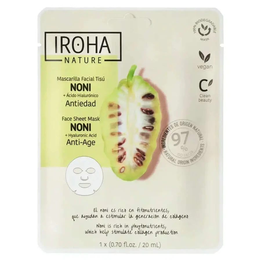 Iroha Nature Noni Natural Extracts Антивозрастная маска для лица, 20 мл: цены и характеристики