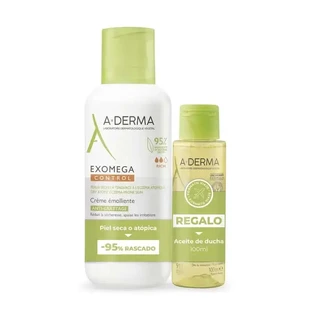 A-Derma Exomega Exomega Control Пом'якшувальний антиподразнювальний крем 400 мл + олія 100 мл Подарунковий набір