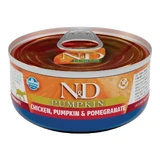 Вологий корм з куркою, гарбузом та гранатом для котів N&D Pumpkin, 70 г, Farmina