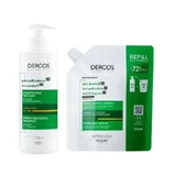 Vichy Dercos Шампунь проти лупи для сухого волосся 400мл + поповнення 400мл