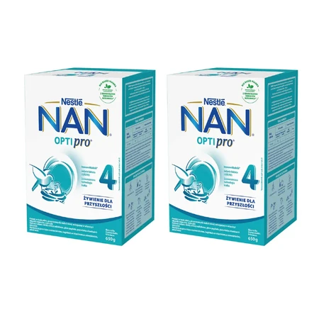 Набор Nestle NAN Optipro 4, Junior модифицированное молоко для детей старше 2 лет, 2 х 650 г: цены и характеристики