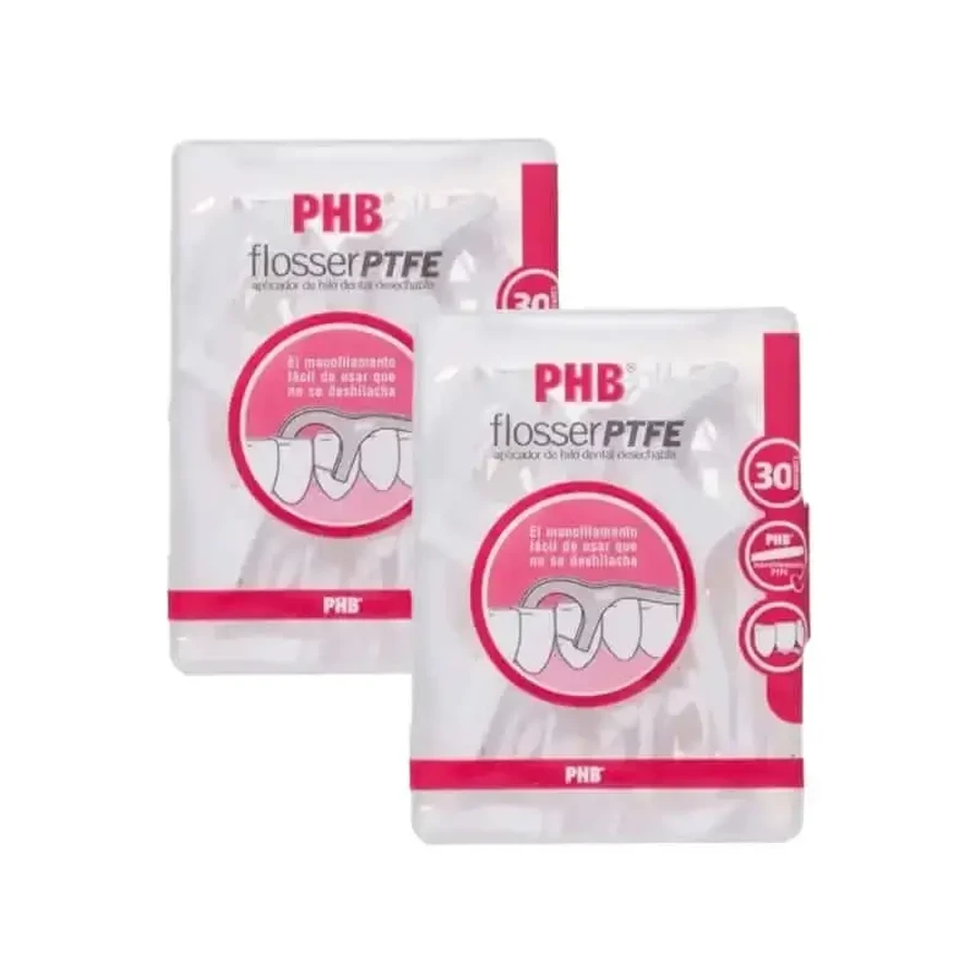 Phb Flosser Ptfe Одноразовый аппликатор для зубной нити, 2X30 шт.: цены и характеристики
