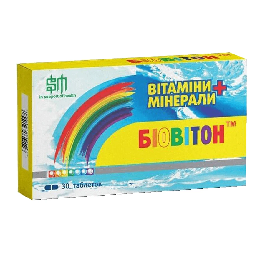 Биовитон таблетки, №30: цены и характеристики