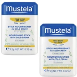 Стик для губ и лица Mustela Bebe с колд-кремом питательный для сухой кожи, 2 шт. по 9.2 г