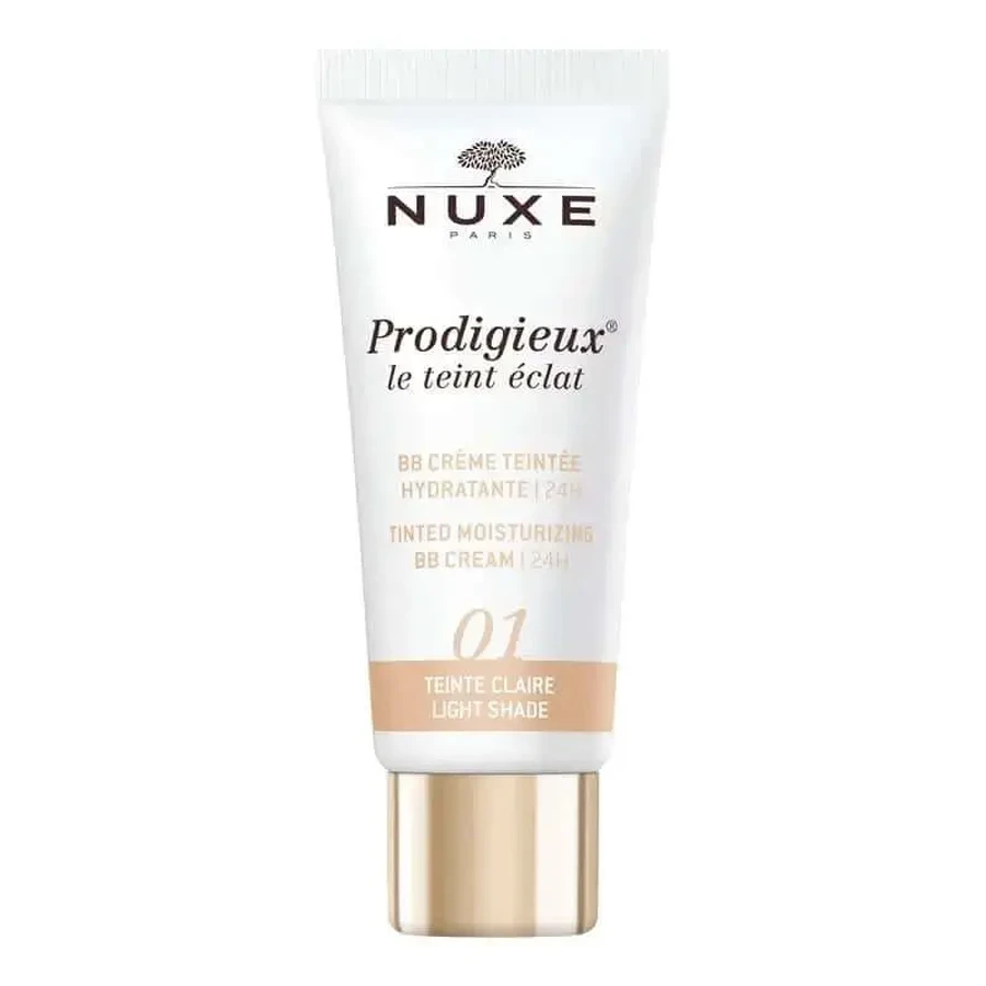 Nuxe Bb Увлажняющий крем с цветом 24H, Prodigieux® Le Teint Éclat 30Ml - светлый оттенок: цены и характеристики