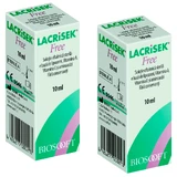 Капли для глаз Лакрисек Фри Biosooft Lacrisek Free, увлажняющие, 2 шт. по 10 мл