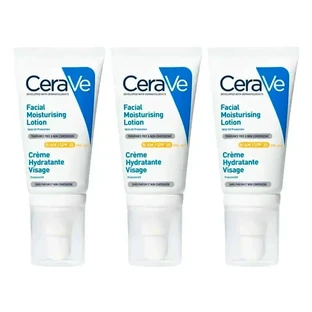 CeraVe Зволожуючий лосьйон для обличчя SPF30, упаковка 3 x 52 мл