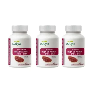 Червоний дріжджовий рис Sotya + Q10 + Dha, 3X60 капсул