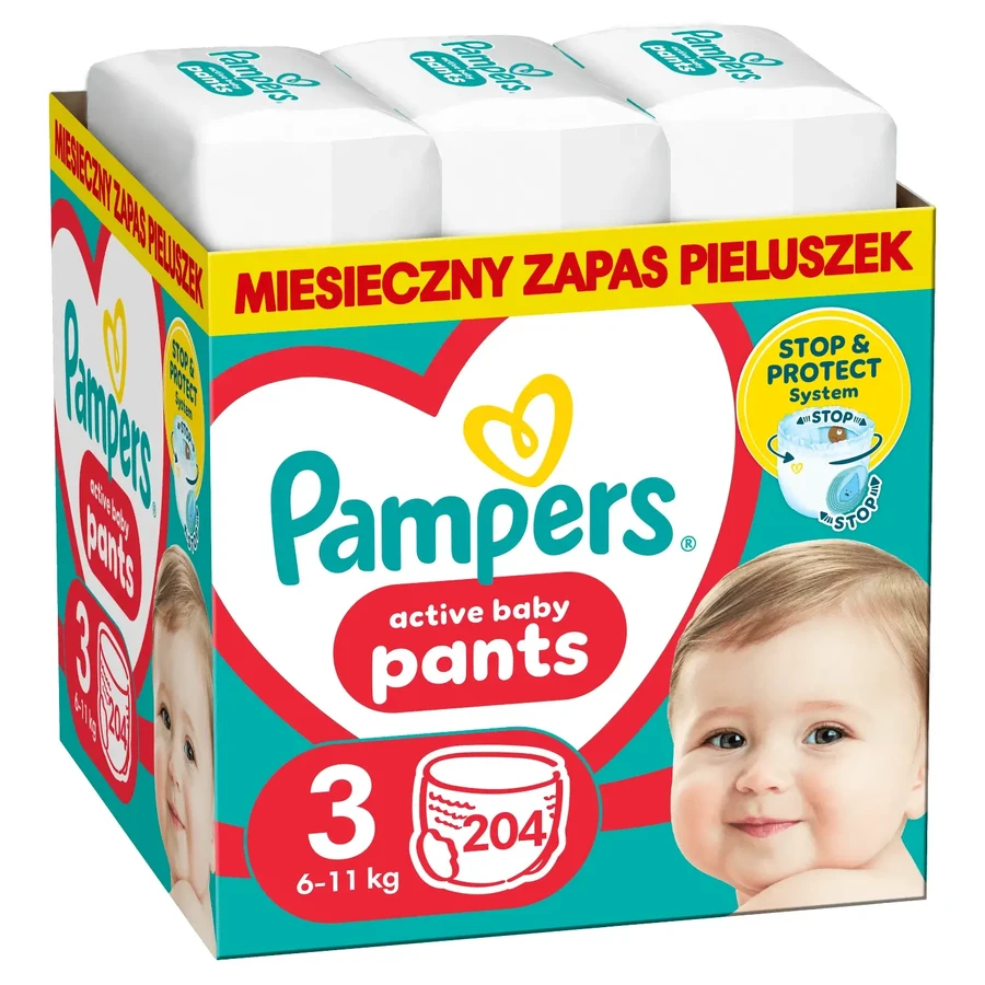 Набор Pampers Pants, подгузники, размер 3, 6-11 кг, 2 x 204 шт.: цены и характеристики