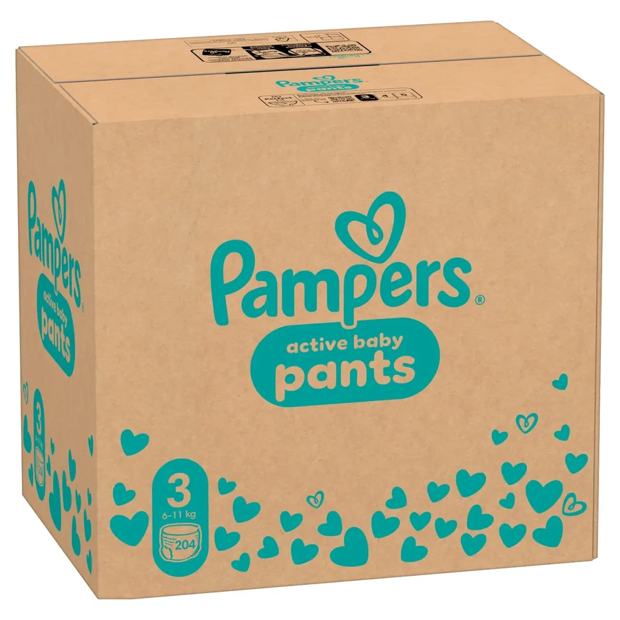 Набор Pampers Pants, подгузники, размер 3, 6-11 кг, 2 x 204 шт.: цены и характеристики