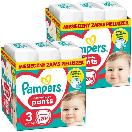 Набор Pampers Pants, подгузники, размер 3, 6-11 кг, 2 x 204 шт.: цены и характеристики