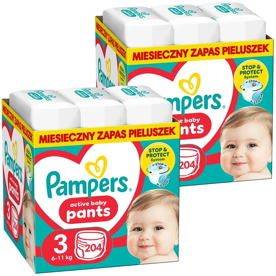 Набор Pampers Pants, подгузники, размер 3, 6-11 кг, 2 x 204 шт.: цены и характеристики