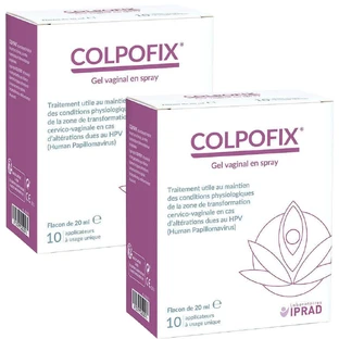 Гель-спрей Iprad Colpofix вагінальний,  20 мл флакон + 10 аплікаторів, 2 упаковки