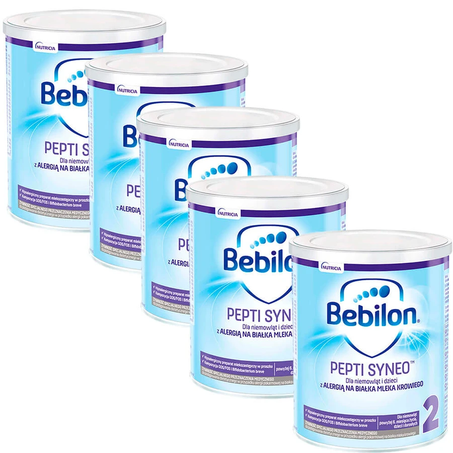 Продукт для спеціальних медичних цілей Nutricia Bebilon Pepti 2 Syneo, для дітей після 6 місяців, 5 шт. по 400 г: ціни та характеристики