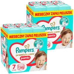 Комплект підгузків Pampers Premium Care Pants, розмір 7, 15+ кг, 2 х 80 шт.: ціни та характеристики