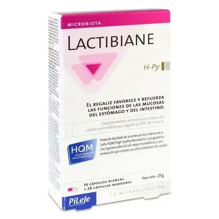Pileje Lactibiane H-Py 14 мягких капсул + 28 коричневых капсул: цены и характеристики