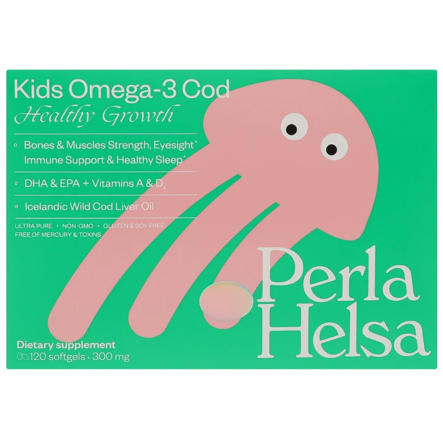 Омега-3 Perla Helsa Kids из трески с витаминами А и D3 капсулы, №120: цены и характеристики