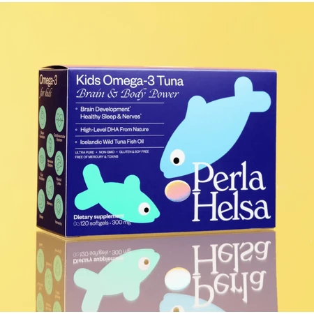 Омега-3 Perla Helsa Kids із тунця з високим рівнем ДГК по 300 мг капсули, №120: ціни та характеристики