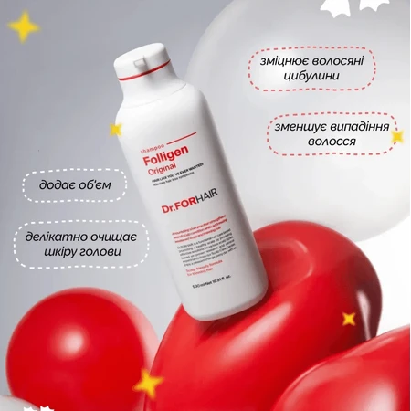 Шампунь для волосся Dr.FORHAIR Folligen Shampoo проти випадіння, 300 мл : ціни та характеристики