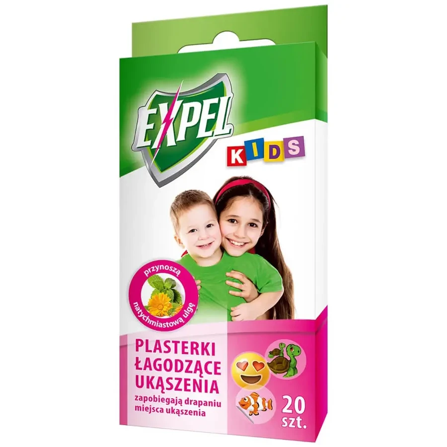 Пластир заспокійливий від укусів Expell Kids, 20 шт.: ціни та характеристики