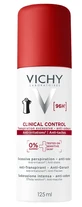 Дезодорант спрей Vichy Clinical Control 96h защита против чрезмерного потоотделения, запаха и пятен на одежде, 125 мл