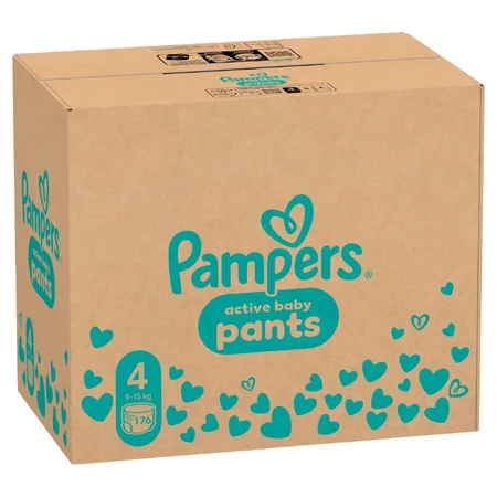 Pampers Трусики, підгузки, Maxi, розмір 4, 9-15 кг, 2 x 176 шт.: ціни та характеристики