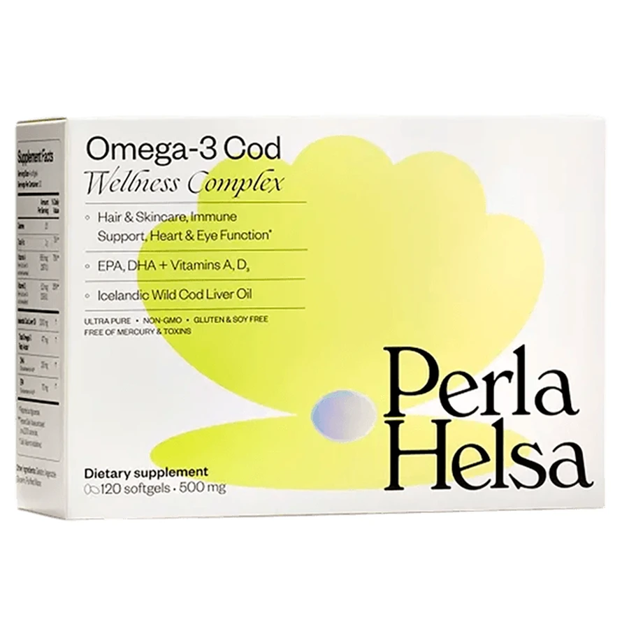 Жирні кислоти Perla Helsa Омега-3 із печінки тріски капсули, №120: ціни та характеристики