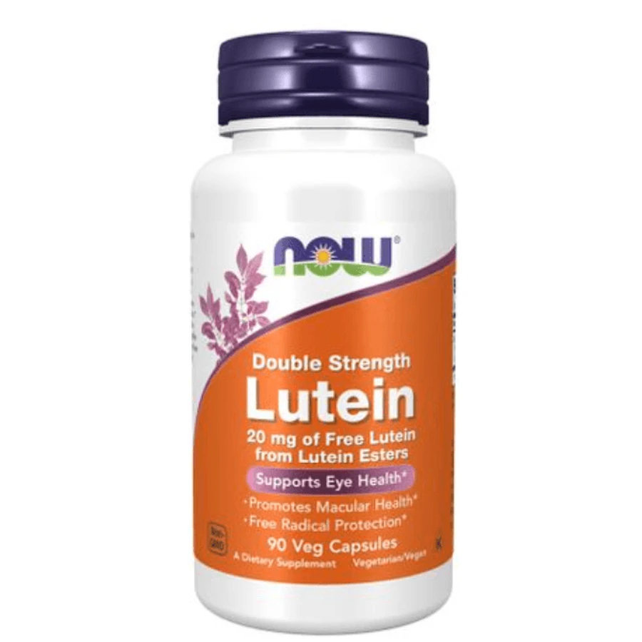 Лютеин двойной силы (из эфиров) Now Foods Double Strength Lutein (Esters) 20 мг, 90 веганских капсул: цены и характеристики