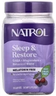 Здоровый сон и восстановление, без мелатонина, вкус вишни, Sleep & Restore, Natrol, 60 жевательных конфет