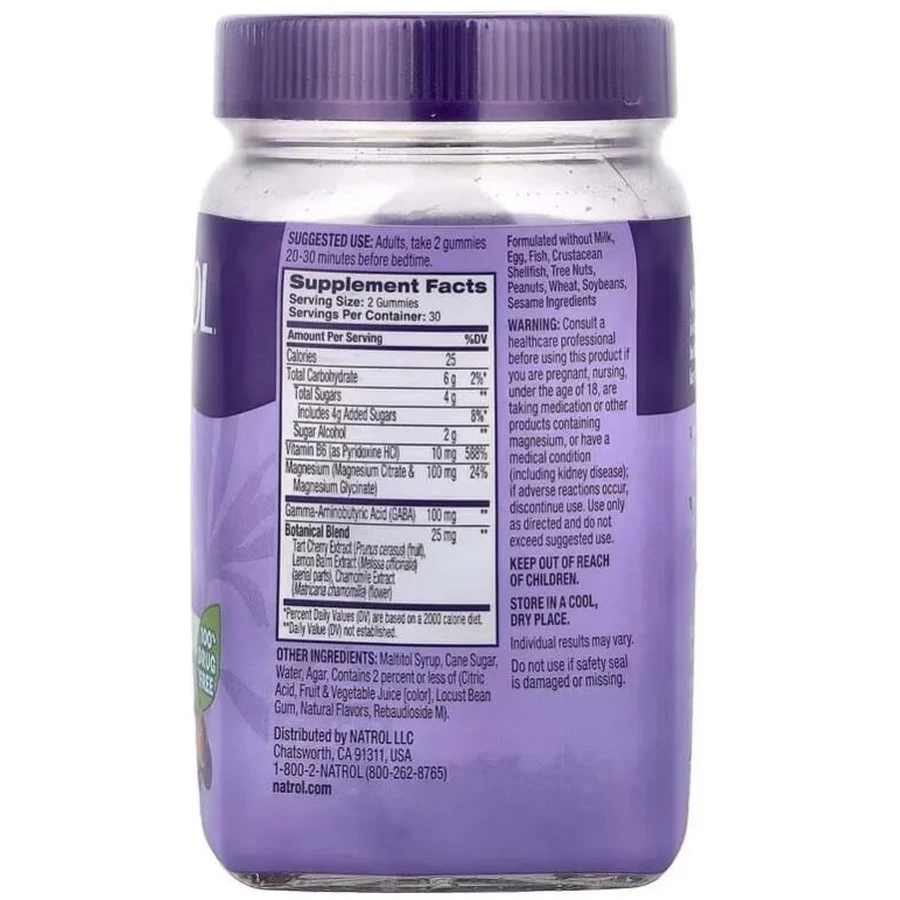 Здоровий сон та відновлення, без мелатоніну, смак вишні, Sleep & Restore, Natrol, 60 жувальних цукерок: ціни та характеристики