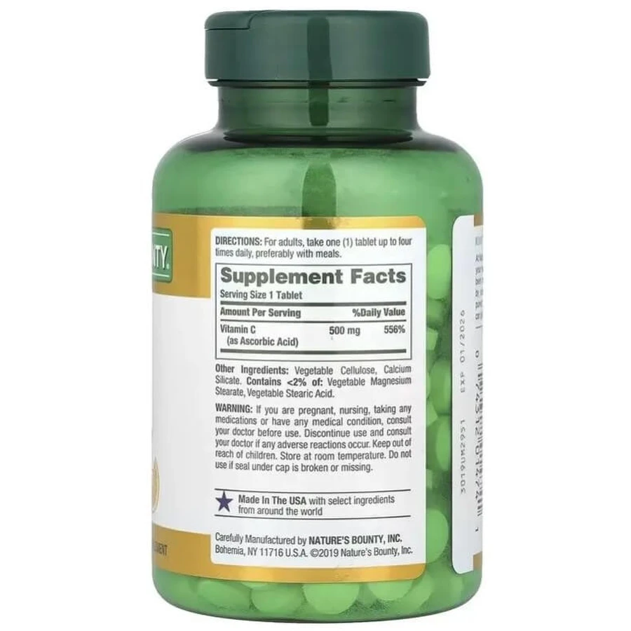 Вітамін C, 500 мг, Vitamin C, Nature's Bounty, 250 таблеток: ціни та характеристики