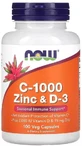 Вітамін C-1000, Цинк та вітамін D3, Vitamin C-1000 Zinc &amp; D-3, Now Foods, 100 вегетаріанських капсул